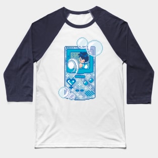 Anime Handheld Pixel Art Baseball T-Shirt